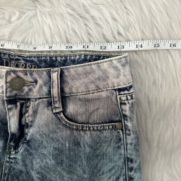 Decree womens acid wash pink ombre cut off shorts 1 y2k sexy - Picture 10 of 12